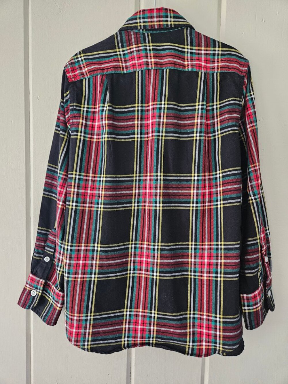 J.Crew Crewcuts Boys Stewart Tartan Plaid Button Down Dress Shirt Size 4-5 - Picture 6 of 9